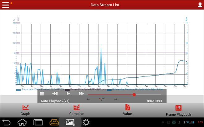 First step - log recording of DPS sensor values