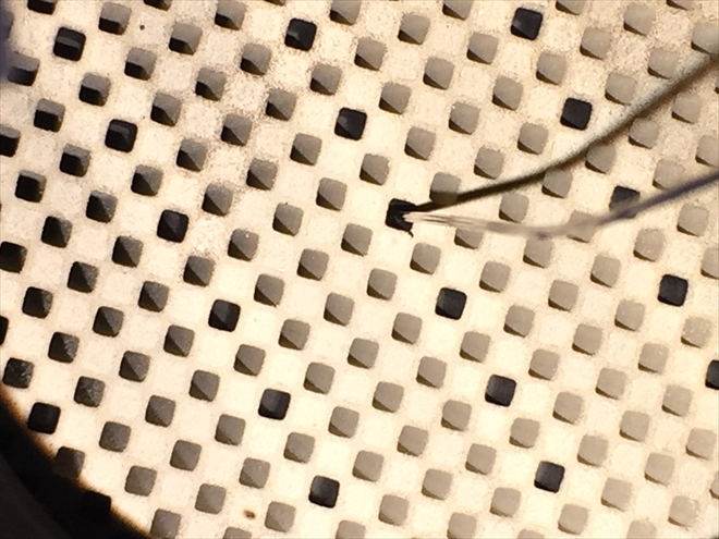 The DPF filter perforated