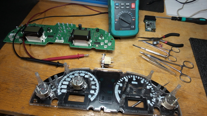 Instrument cluster disassembly