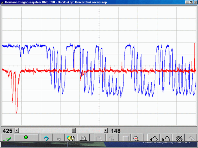 Pic. 4: Both O2S waveforms are recorded  