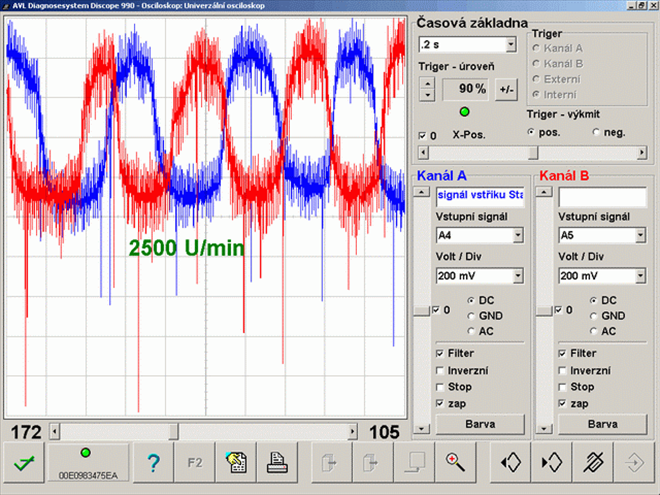 High idle O2S waveforms after repair