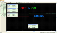 Data record from test - connection of distribution frame.