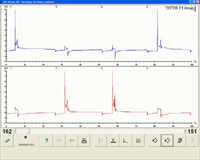 osciloskop zapalování - akcelerace 1