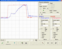 reakce škr. klapky na pedál