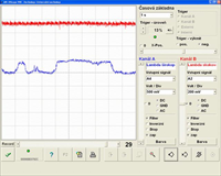 lambda sonda - okruh uzavřen, volnoběh