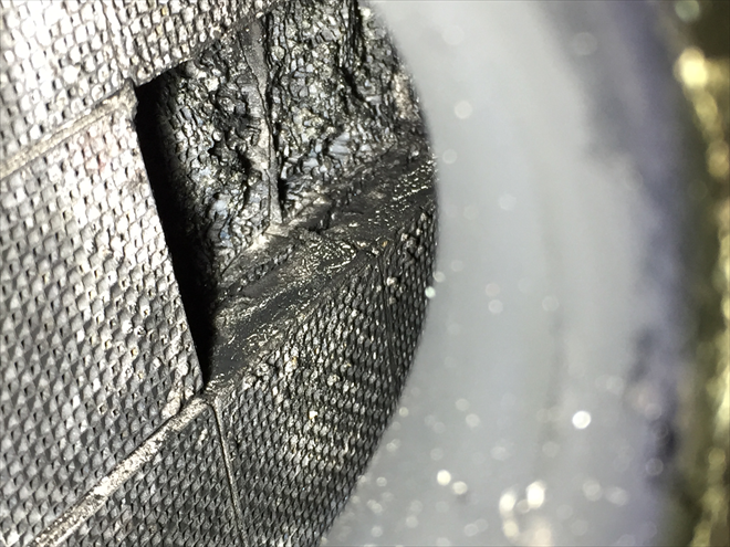 Clearer picture of the damaged DPF filter