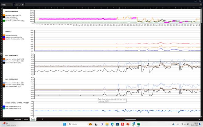 FCD-Logger betriebswarmer Motor im Leerlauf