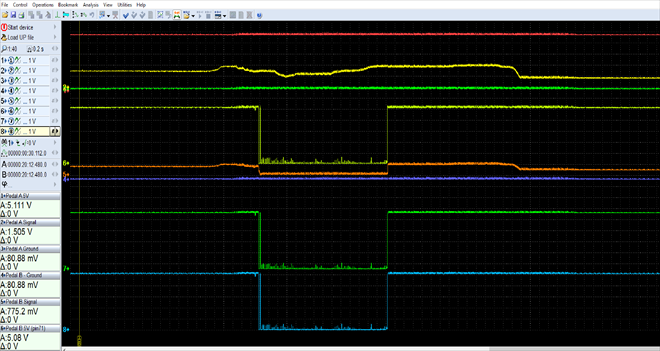 Potvrzení kolapsu všech snímačů napojených na pin A118