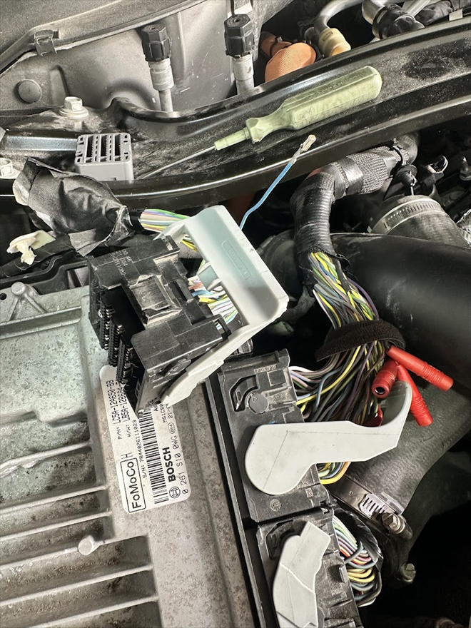 Vyřazení vodiče i z druhé strany, tedy u ECU motoru