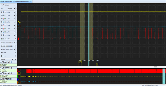 Snímač otáček a polohy klikového hřídele 